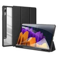 کاور دور سیلیکون چرمی تبلت سامسونگ Tab S8 Acrylic Transparent case