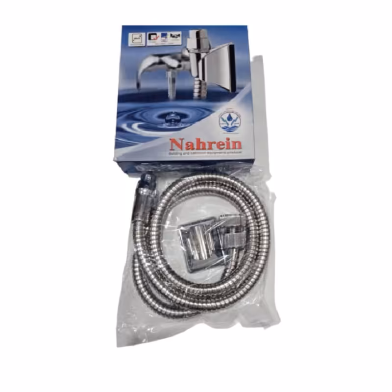 شلنگ توالت استیل با اتصالات ABS نهرین 211