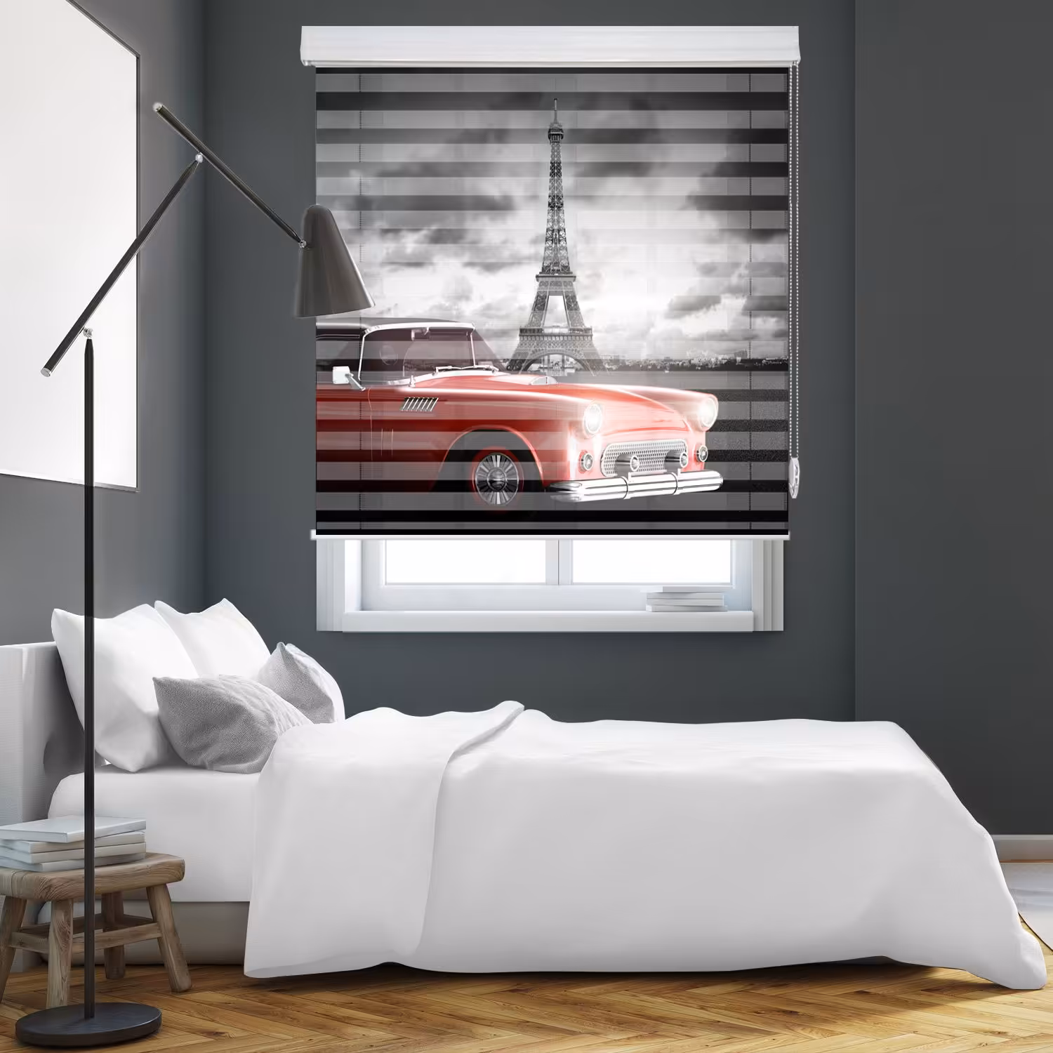 پرده زبرا زیو مدل OV-7011 سایز 150x150 سانتی متر