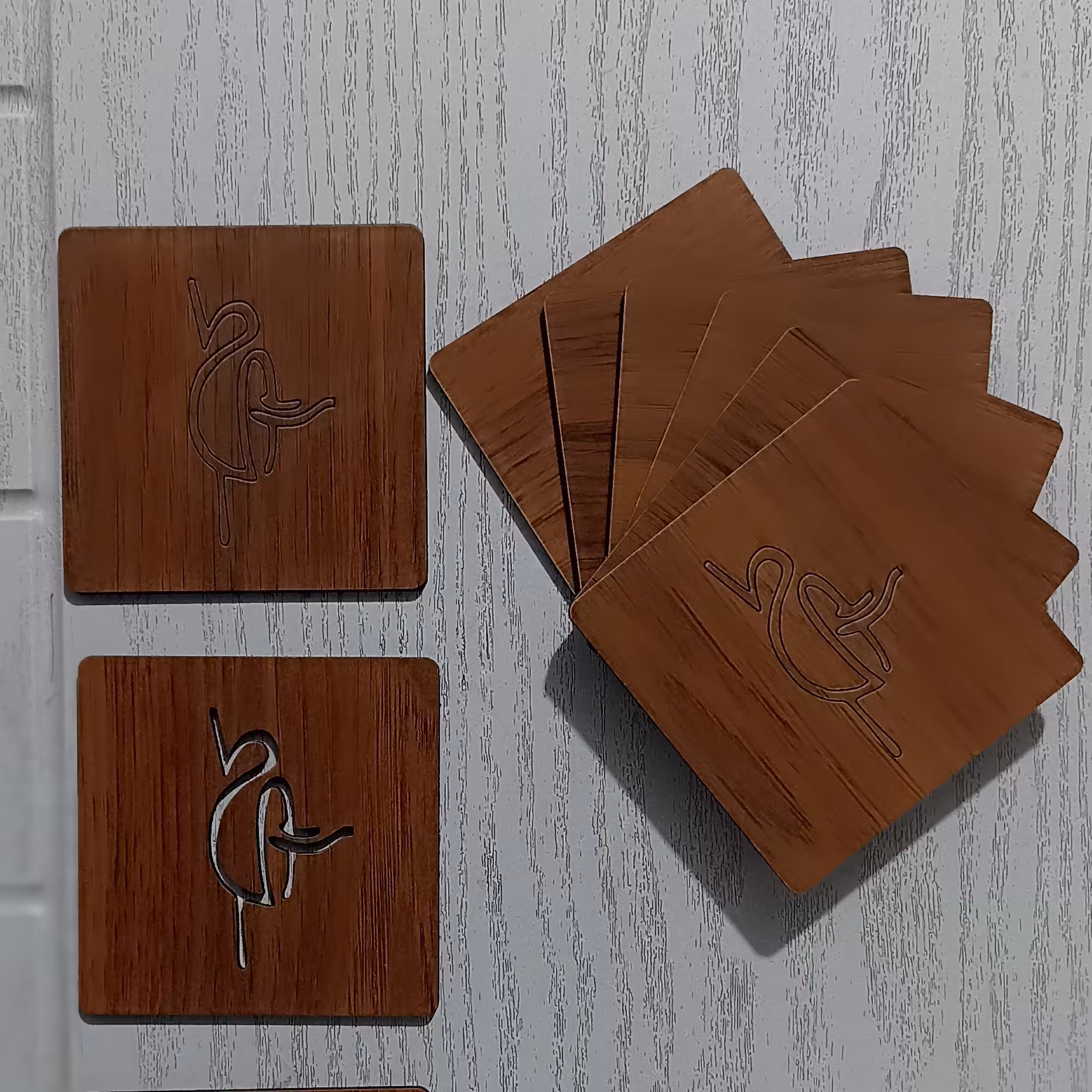 زیر لیوانی 7سانتی بسته 6 عددی