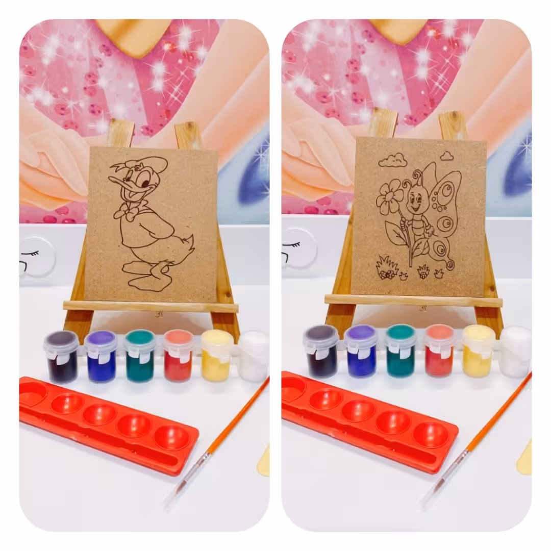 کیت هنری کودکان طرح اردک و پروانه 