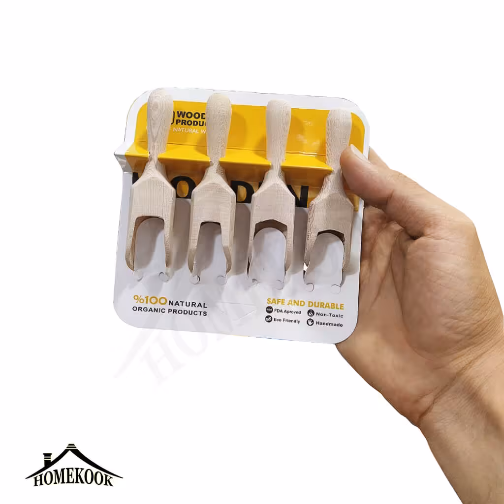 پیمانه سرتاس چوبی 4عددی