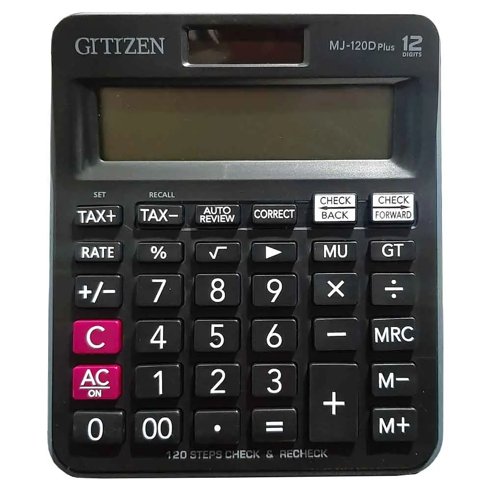 خرید ماشین حساب 12 رقم کوچک مدل CRTRZEN MJ-120D PLUS