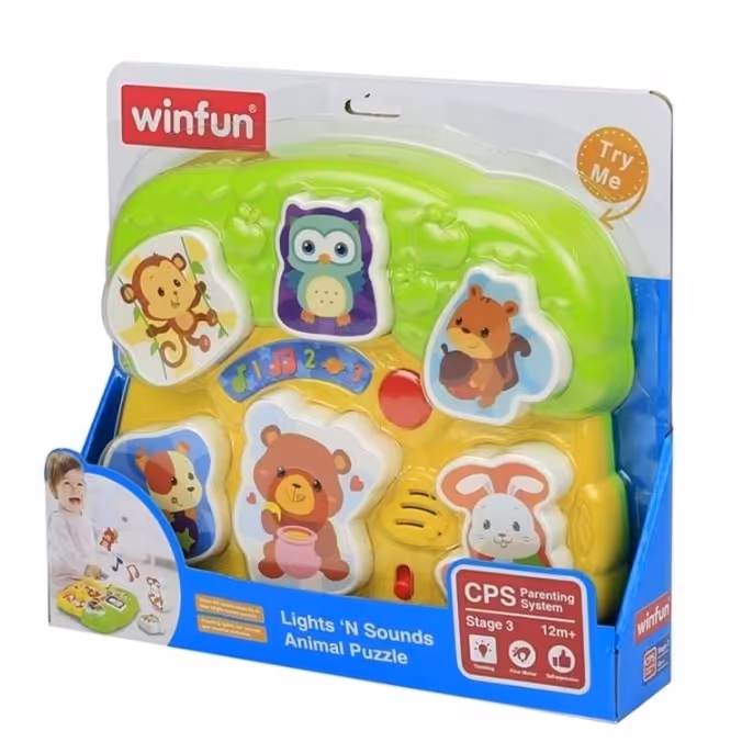 پازل حیوانات موزیکال وین فان(Winfun)