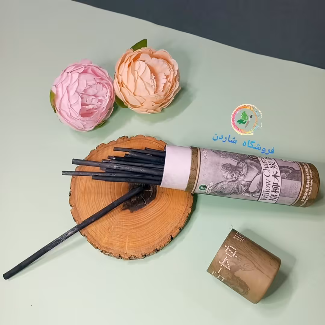 ذغال طراحی مغز دار گرد ماریس بسته ی 25 تایی