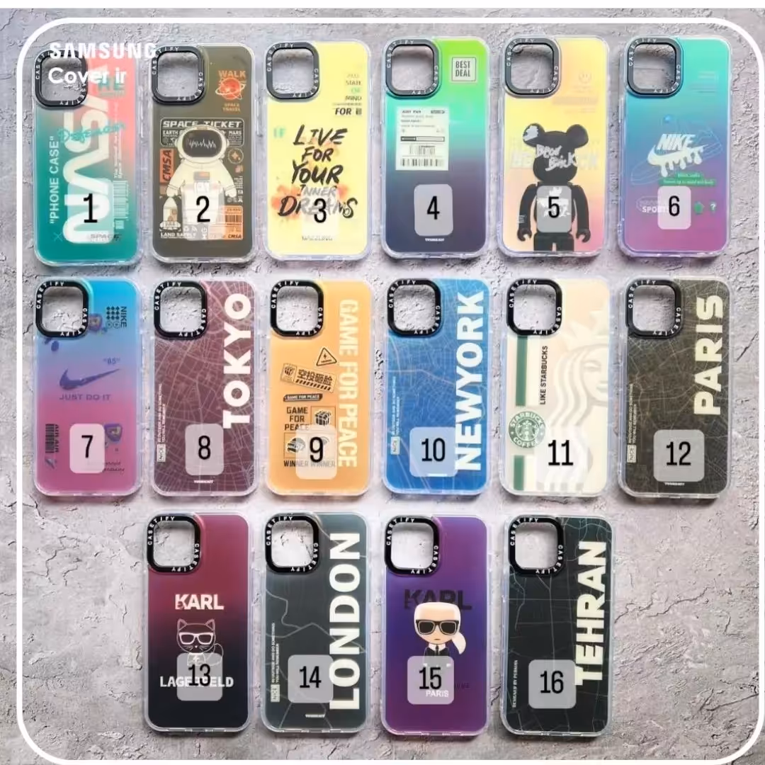 قاب گوشی هولوگرامی رینگ فلزی سامسونگ شیائومی آیفون 