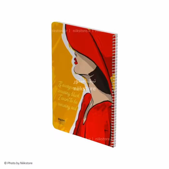 دفتر فنری 100برگ مجلد وزیری کلاسیک مجلد الیپون کد 241