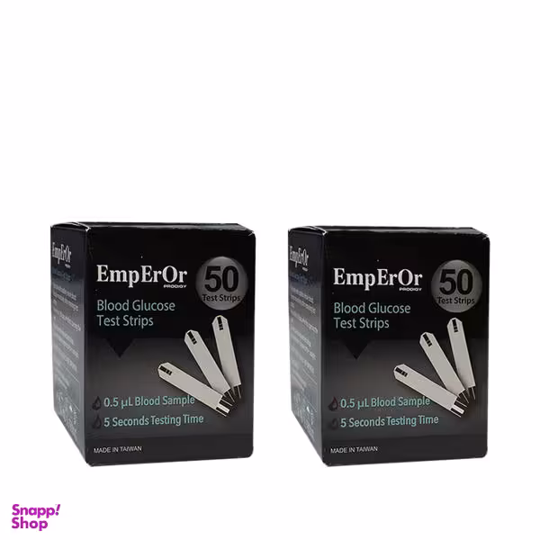 نوار تست قندخون امپرور (Emperor) مدل Ok2Aj دو بسته 50 عددی
