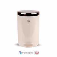 سطل پدالی کرم طلایی اورانوس مدل استوانه ای