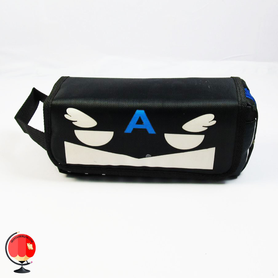 جامدادی پسرانه طرح بتمن سه زیپ آبی