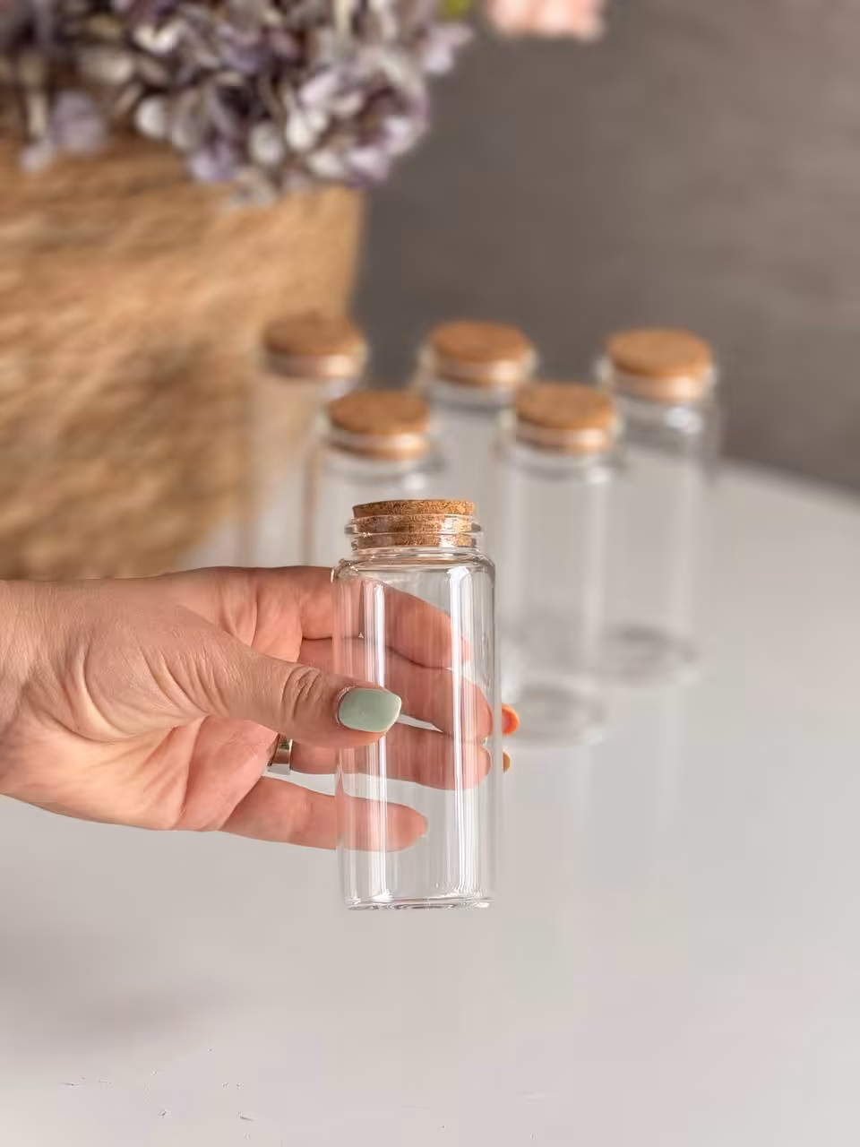 ویال پیرکس درب چوب پنبه مدل نازک تر – ارتفاع 11 سانت