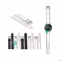 بند چرم ساعت شیائومی Xiaomi IMILAB W12 مدل دوخت رنگی