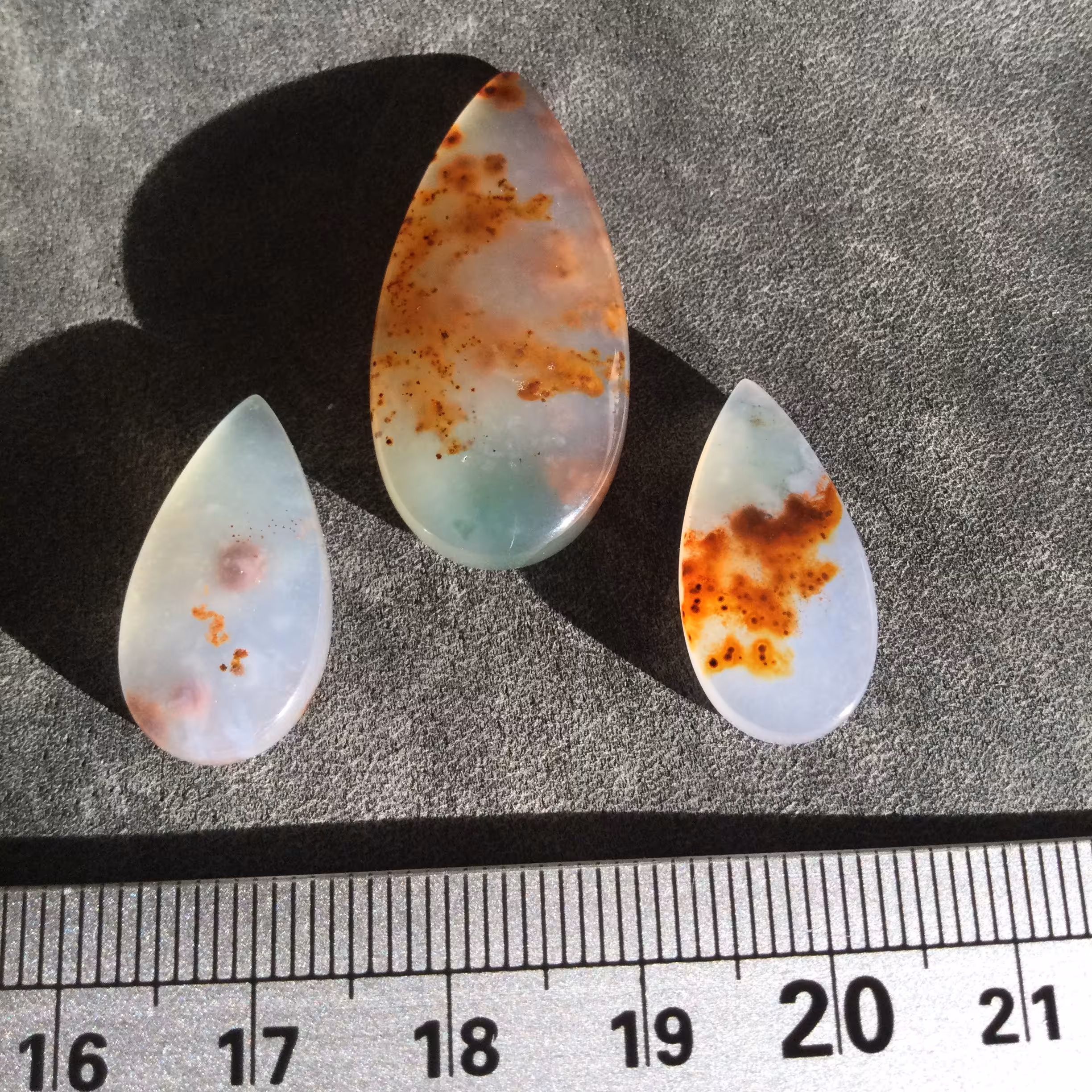 ست عقیق طبیعی طرح خاکشیری 