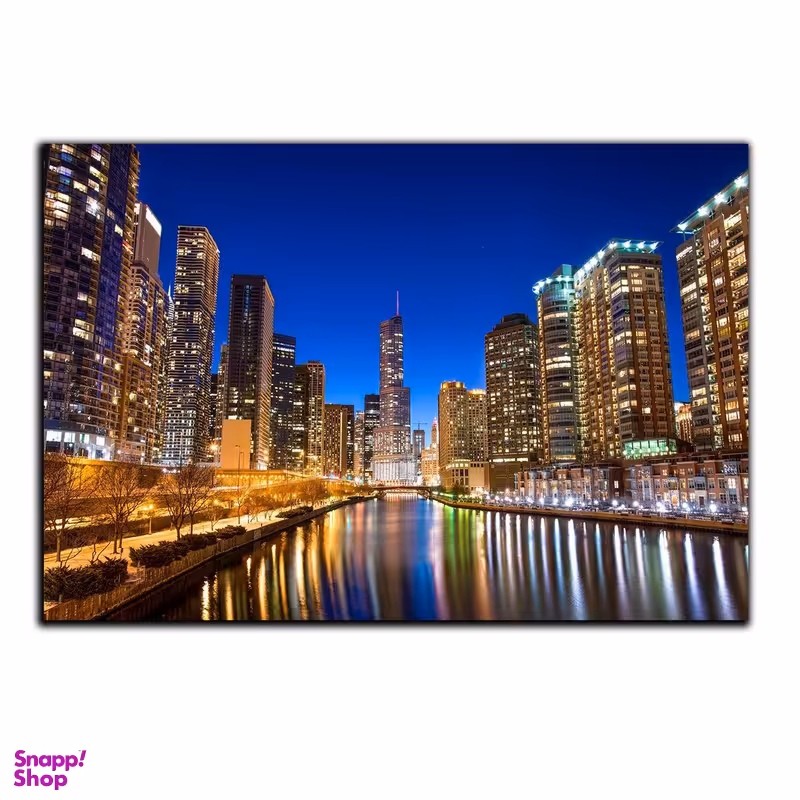 تابلو شاسی بکلیت طرح منظره شهر شیکاگو مدل SH-387