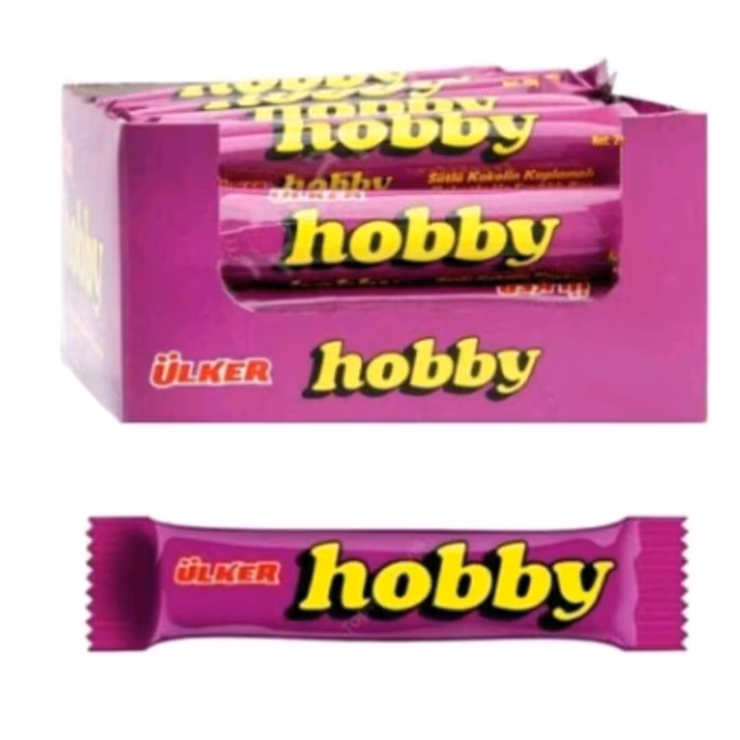 شکلات هوبی مغز دار فندقی 25گرمیhobby