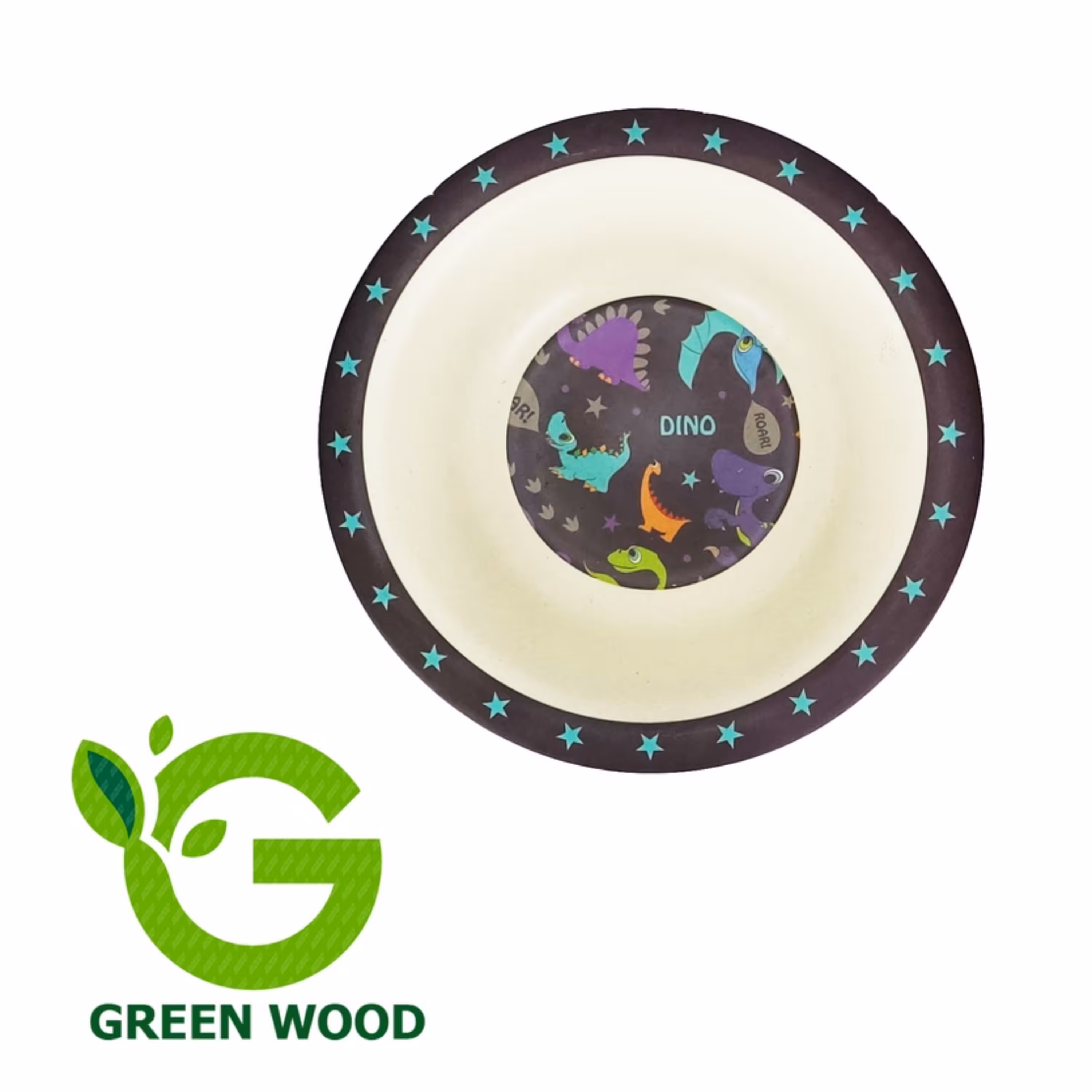 کاسه کودک بامبو فایبر (ظرف کودک) طرح دایناسور کد Gw120301002