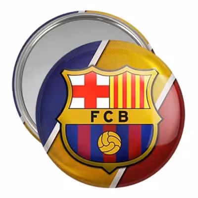 آینه جیبی خندالو مدل باشگاه بارسلونا کد 26238