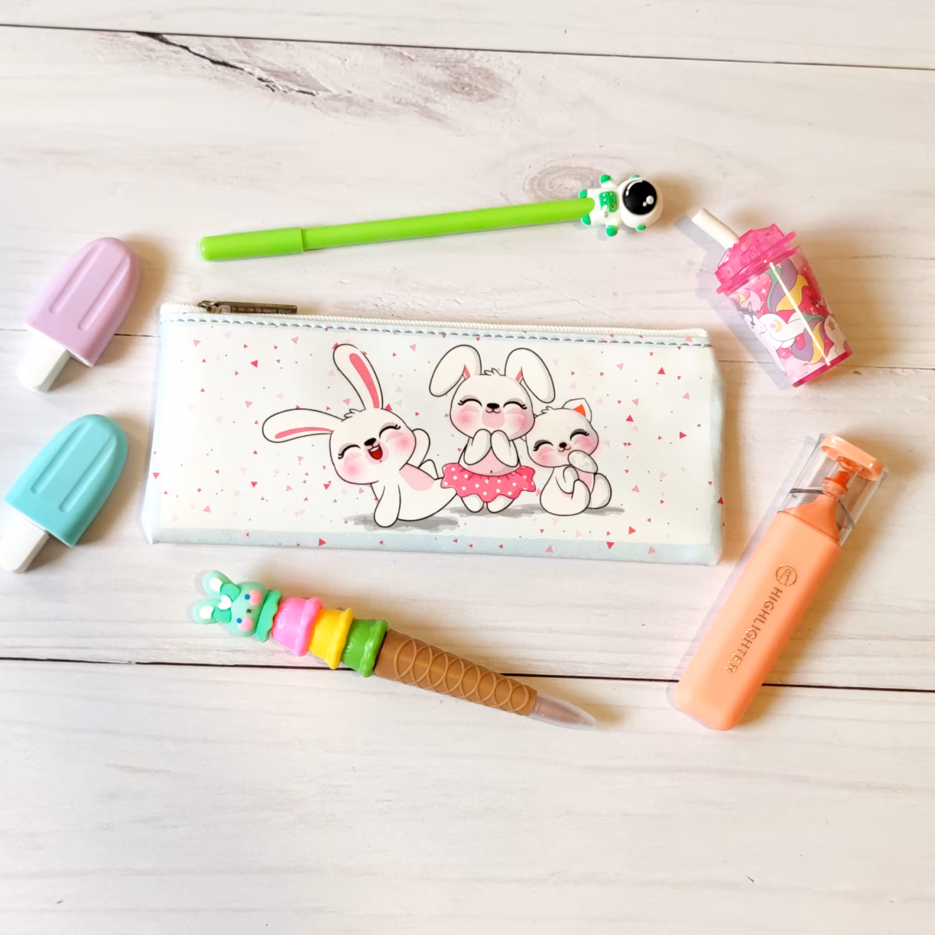 جامدادی خرگوش ، جامدادی دخترونه، جامدادی چرم مصنوعی 