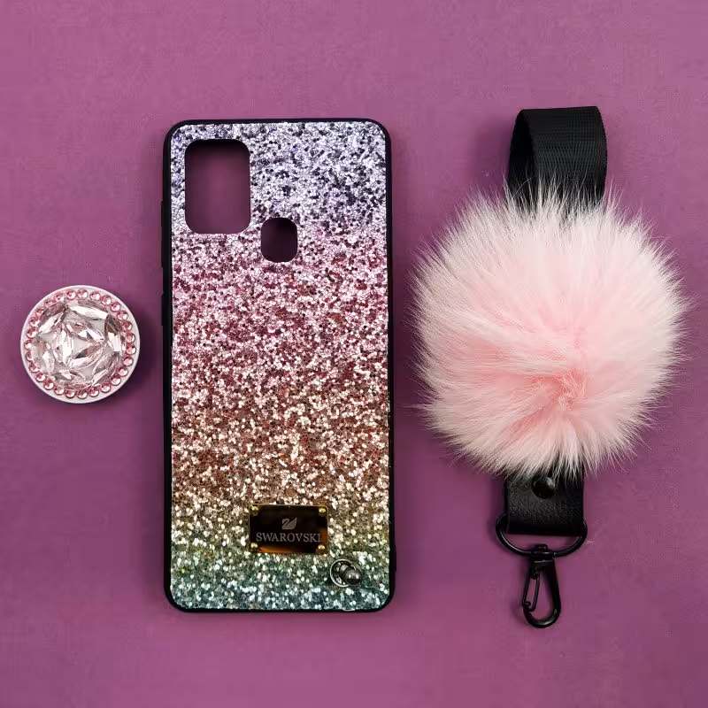 قاب گوشی پام پام 3رنگ مناسب برای گوشی سامسونگ GALAXY A21s همراه پاپسوکت