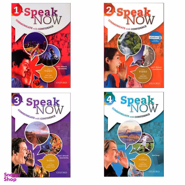 کتاب Speak Now اثر Jack C.Richard and David Bohlke انتشارات آکسفورد 4 جلدی
