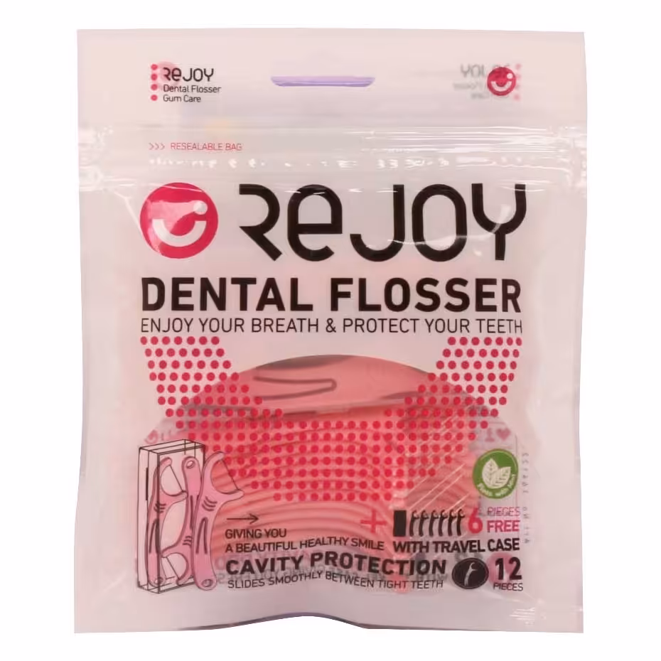 نخ دندان کمانی و خلال دندان ریجوی با طعم نعناع بسته 18 عددی