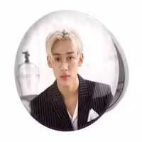 آینه جیبی خندالو طرح بم بم گروه گات سون GOT7 مدل تاشو کد 20930