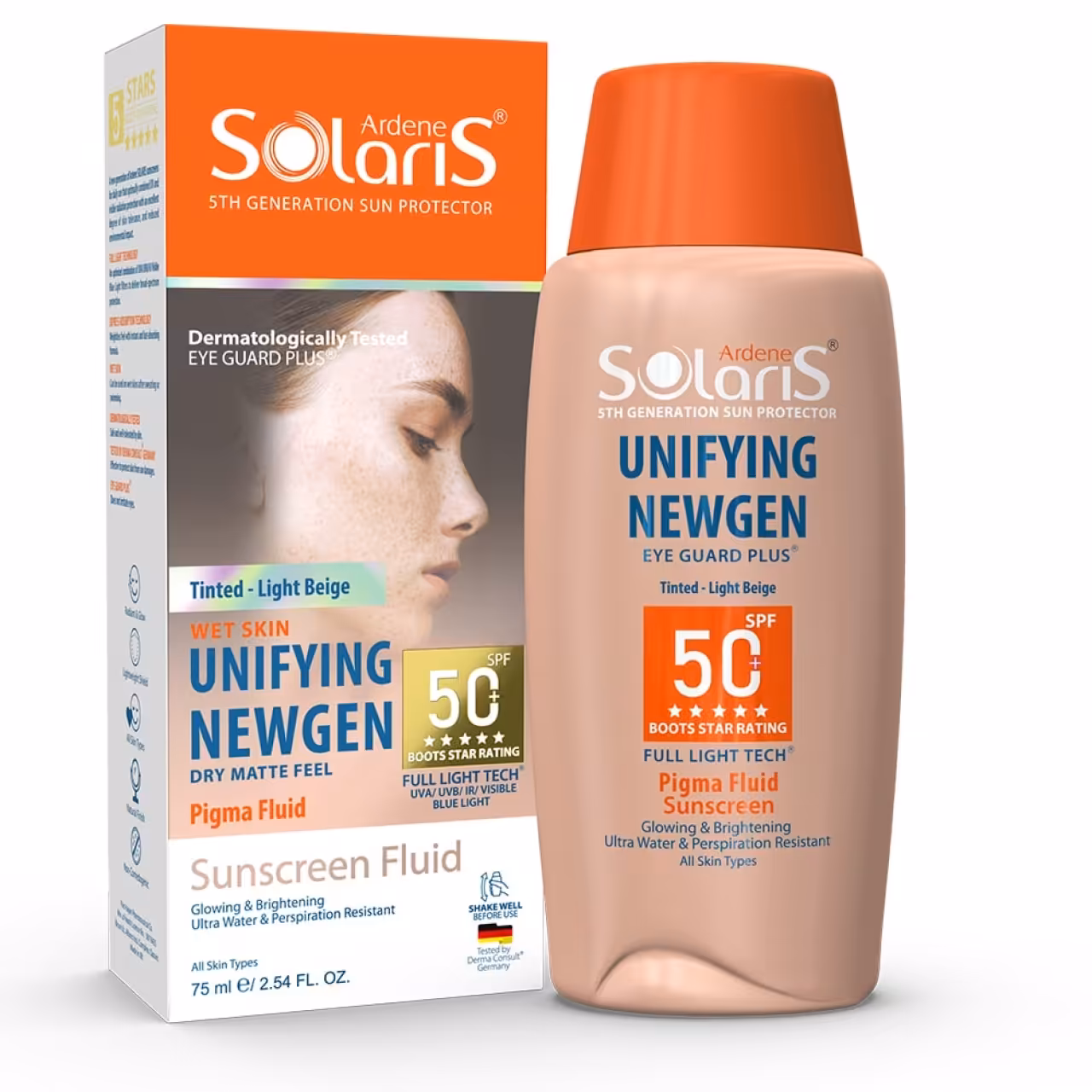 ضد آفتاب ضد لک رنگی یونی فایینگ نیوژن ( بژ روشن )  SPF 50  حجم 50ML