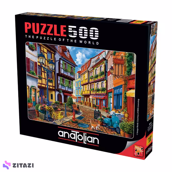 پازل 500 تکه آناتولین مدل Cobblestone Alley کد 3614