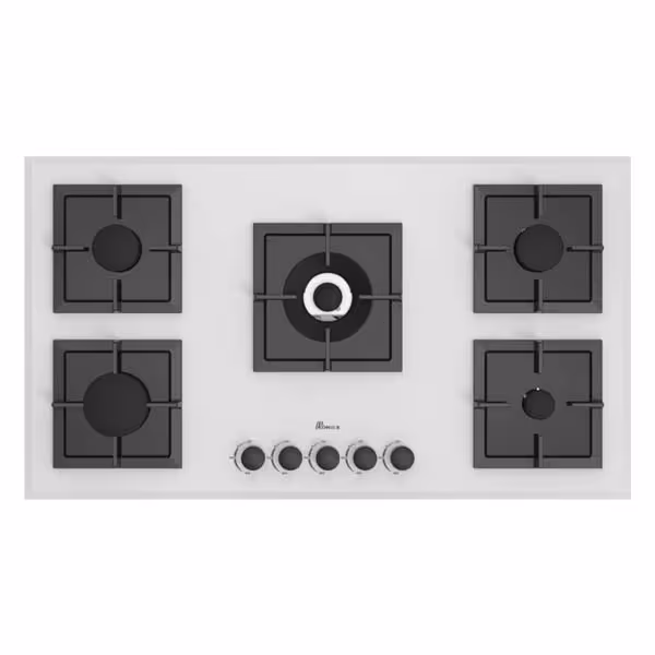 اجاق گاز صفحه ای بیمکث 5 شعله مدل MG 0039 سفید