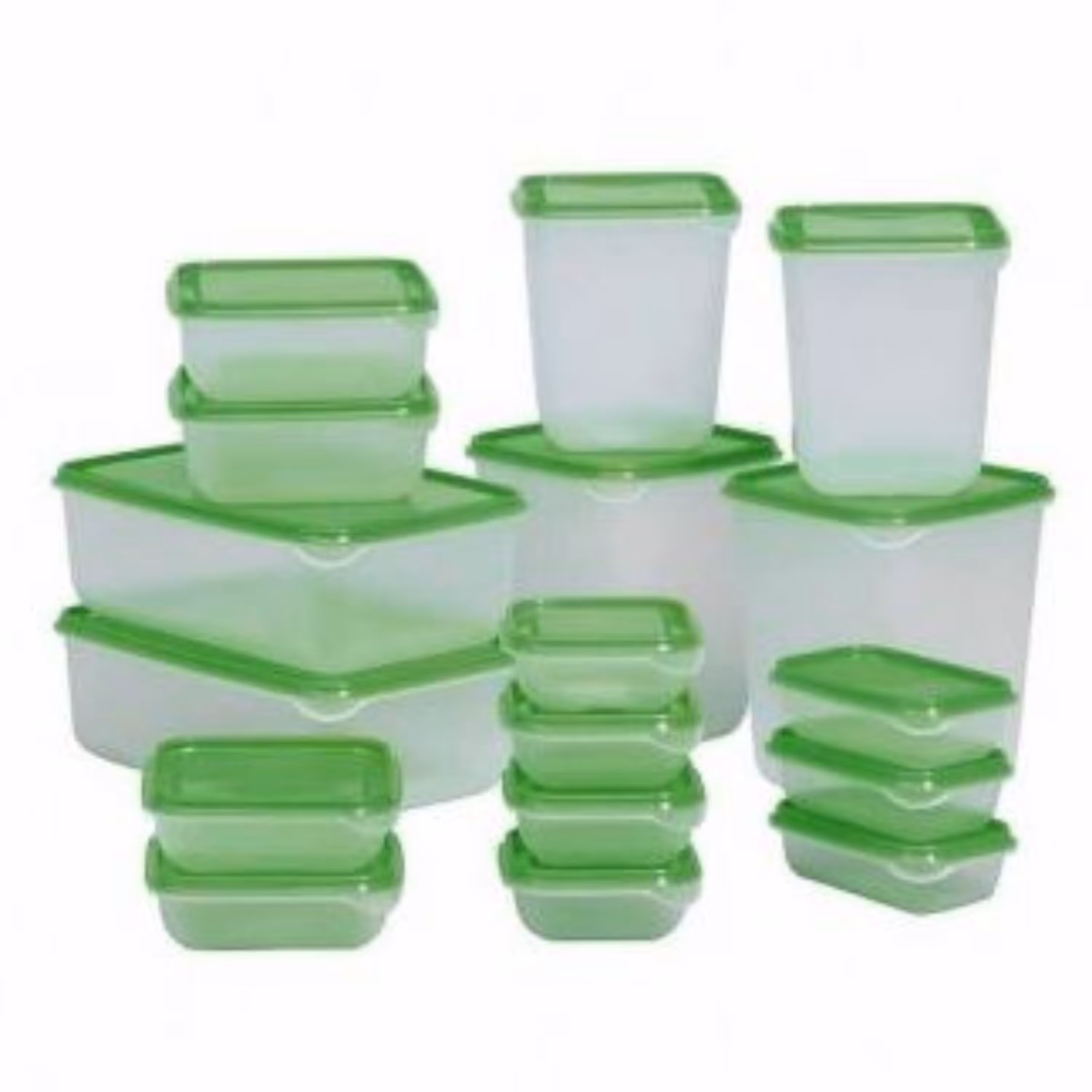 ست 17 تکه ظروف نگهدارنده غذا ایکیا مدل  سبز Pruta