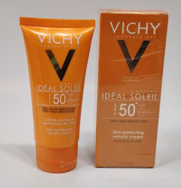 ضدآفتاب رنگی ویشی سری امولسیونIdeal soleil مدل Dry Touch حجم 50 میلی لیتر