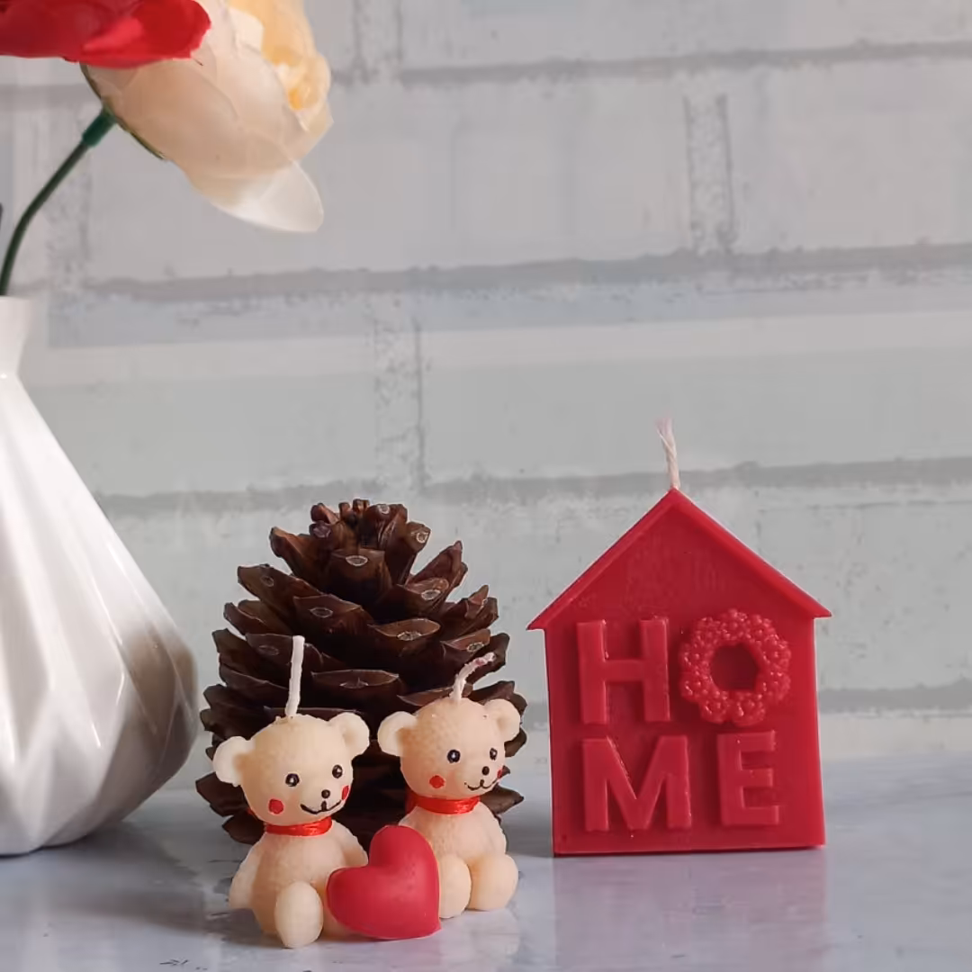  شمع ولنتاین  مجموعه 4 عددی