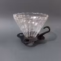 دریپر پیرکس خارجی سایز4 دسته دار  V60 پیرکس سایز 4