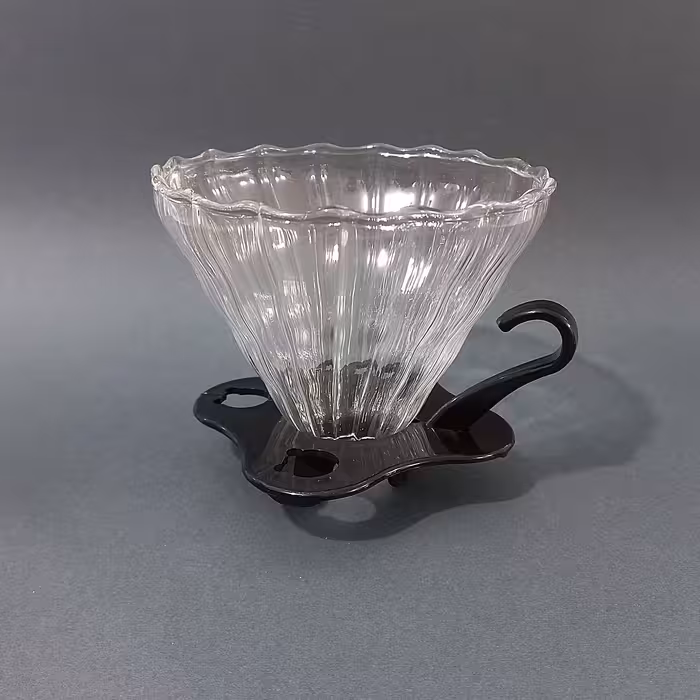 دریپر پیرکس خارجی سایز4 دسته دار  V60 پیرکس سایز 4