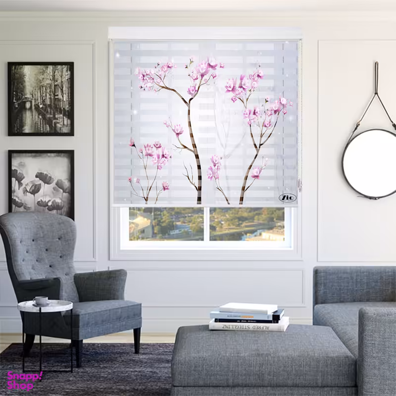 پرده زبرا زیو مدل 3D-1195 سایز 150x150 سانتی متر