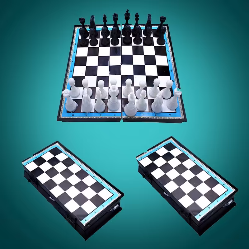 صفحه شطرنج فدراسیونی با مهره های درشت و تاشو