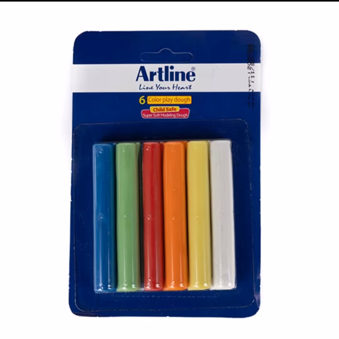 خمیربازی 6 رنگ بلیستر آرتلاین

