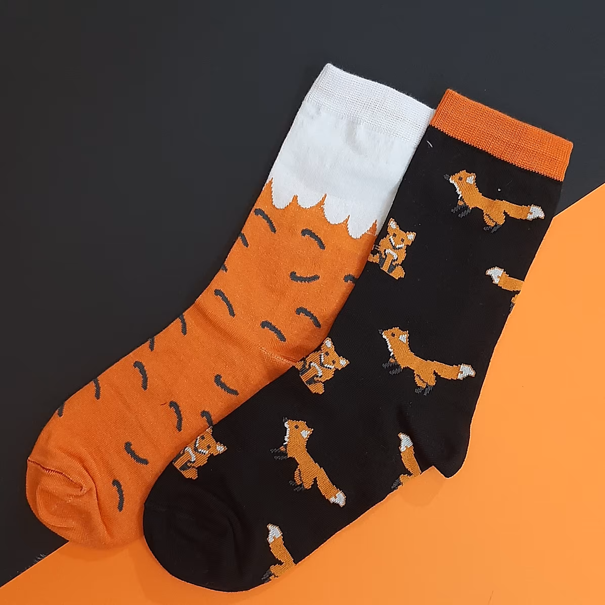 جوراب فانتزی روباهی ضد تعریق فری سایز