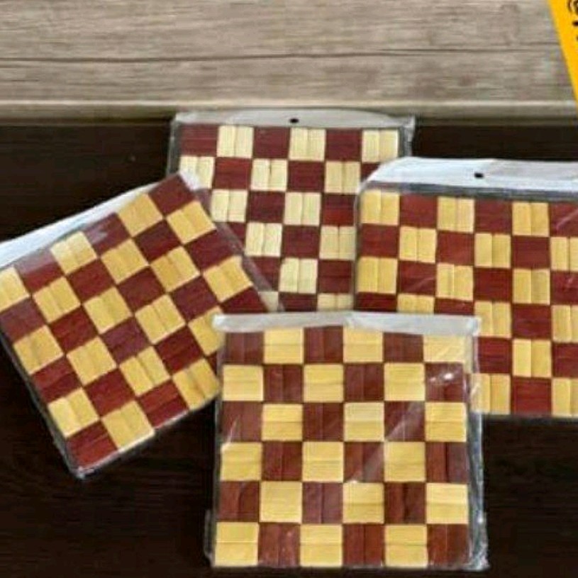 زیر دیگی چوبی شطرنجی نسوز جنس عالی