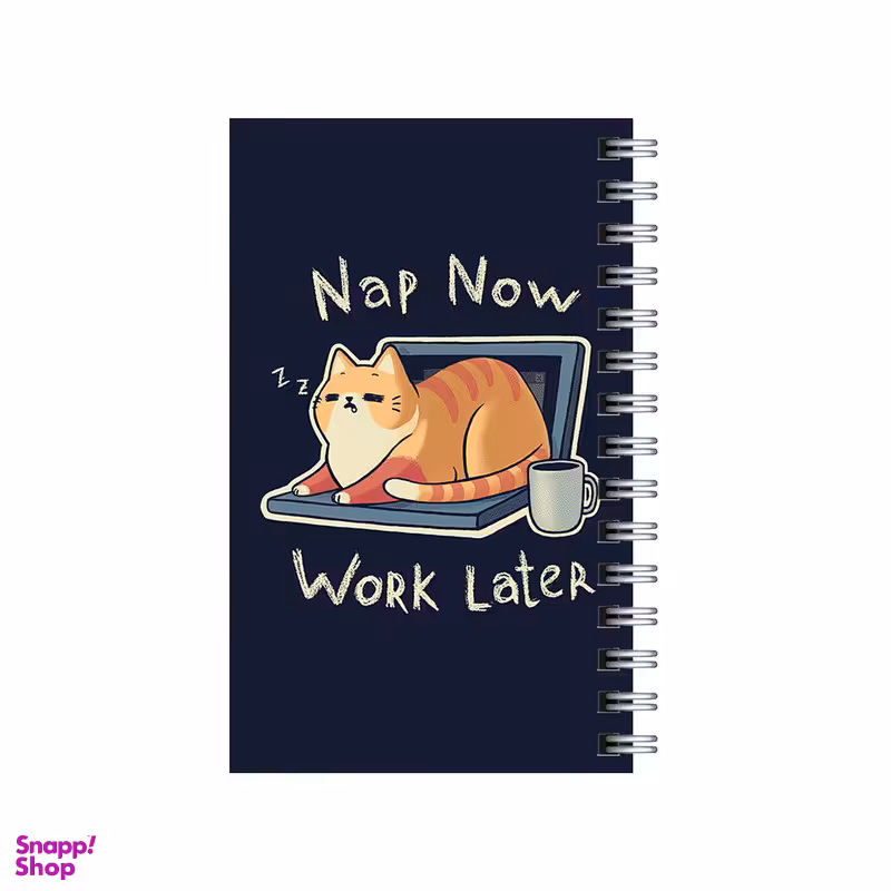 دفترچه یادداشت مدل to do list طرح گربه تنبل کم کار کد 0106713