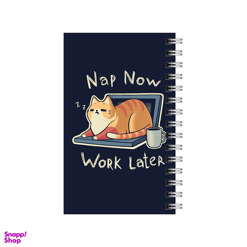 دفترچه یادداشت مدل to do list طرح گربه تنبل کم کار کد 0106713