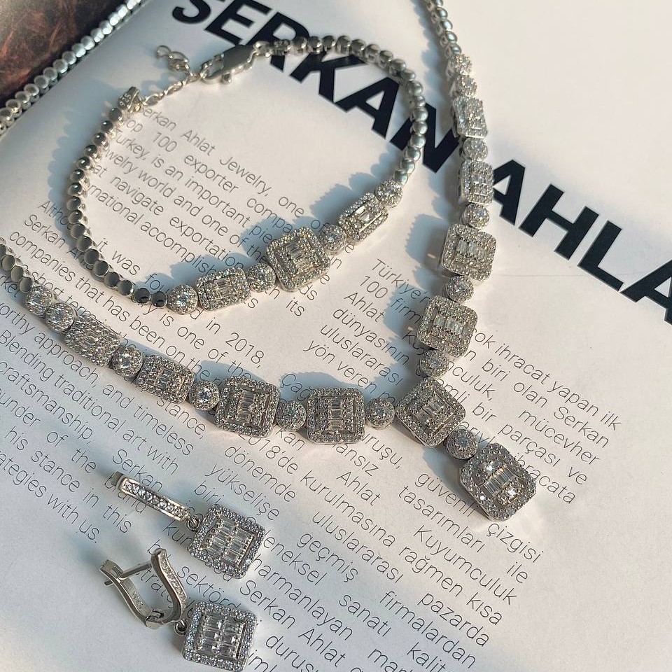 سرویس جواهری نقره 925 اعیار
