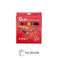 Quilo / کوییلو / مداد رنگی / 24 رنگ / جعبه مقوایی / همراه تراش / 634158