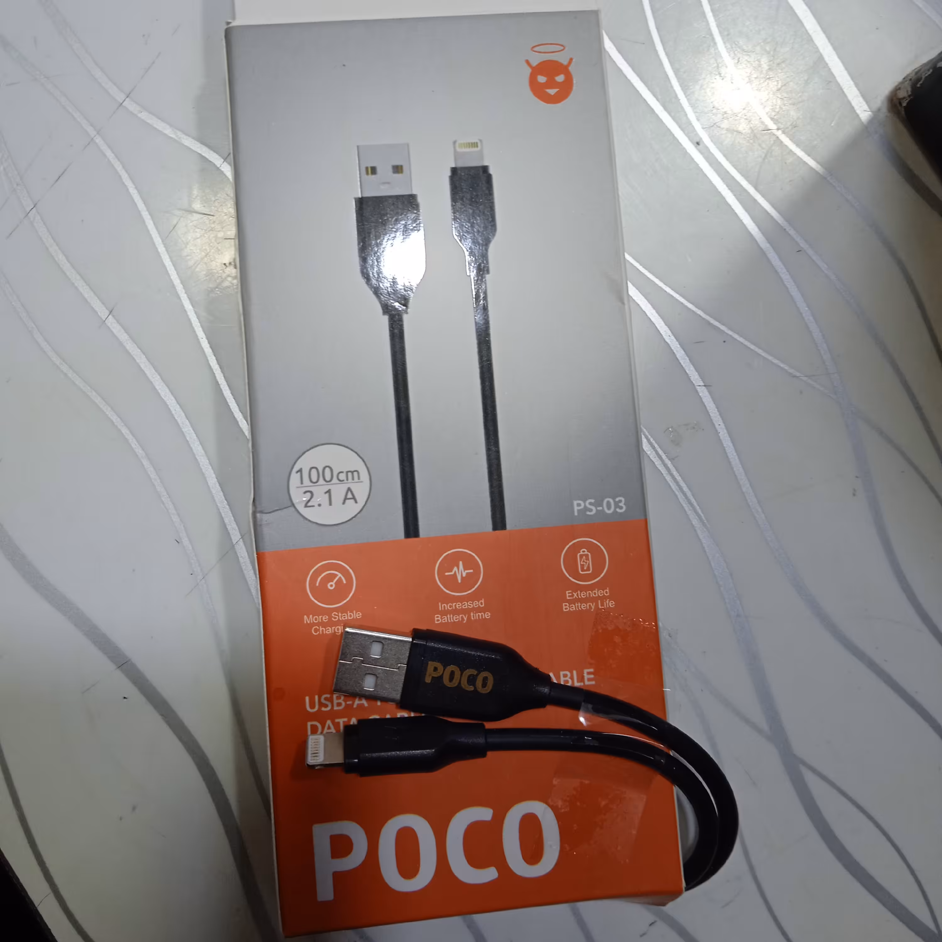 کابل شارژ گوشی اپل ژله ای 