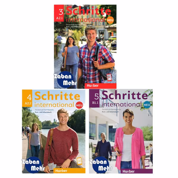 کتاب Schritte international اثر جمعی از نویسندگان انتشارات زبان مهر جلد 3 تا 5