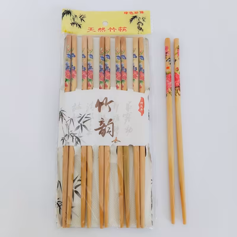 چاپ  استیک گلدار  20 عددی(10 جفت) چاپستیک