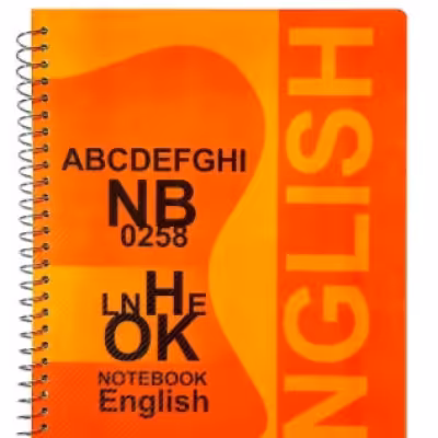 دفتر زبان 50 برگ دوخط