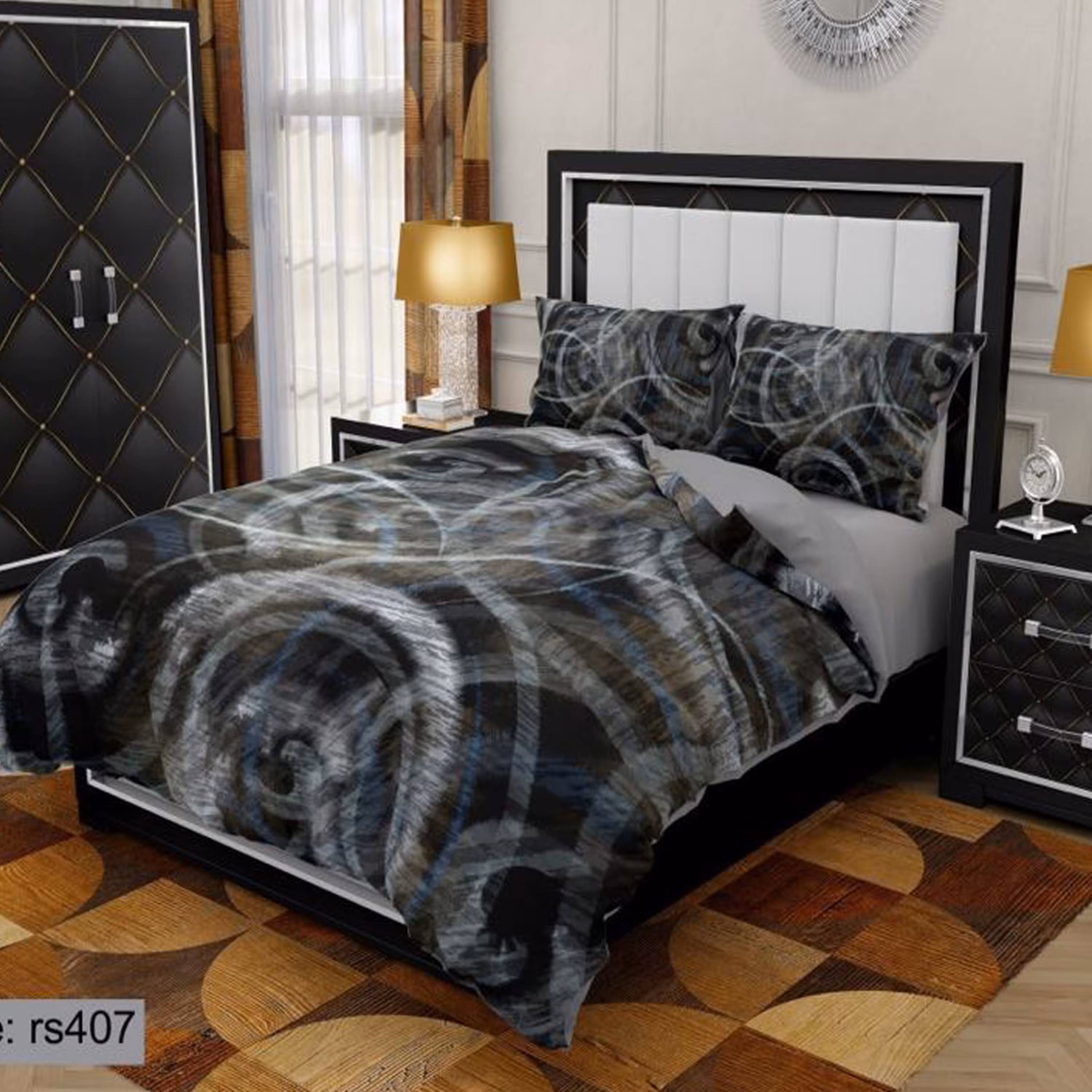 سرویس روتختی 1 نفره تنسل چاپی برندترک لند (Turk Land)  کد rs 407