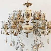 لوستر برنز  دوگل استخوانی 5 شاخه