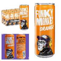 نوشیدنی انرژیزا فانکی مانکی پرتقال funky monkey (روسیه) 330میل